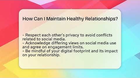 How Can I Maintain Healthy Relationships? - Everyday-Networking