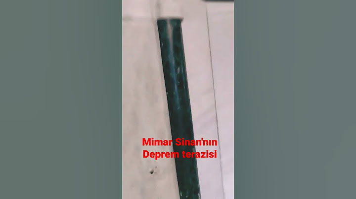 Mimar Sinan'ın Deprem Terazisi