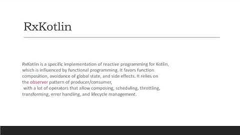 RxKotlin First Session