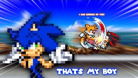 Tails had enough of shadow / tails vs shadow sonic animation sprite animation 