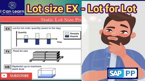 Wat is lotgrootte EX - Lot voor lot in SAP MRP