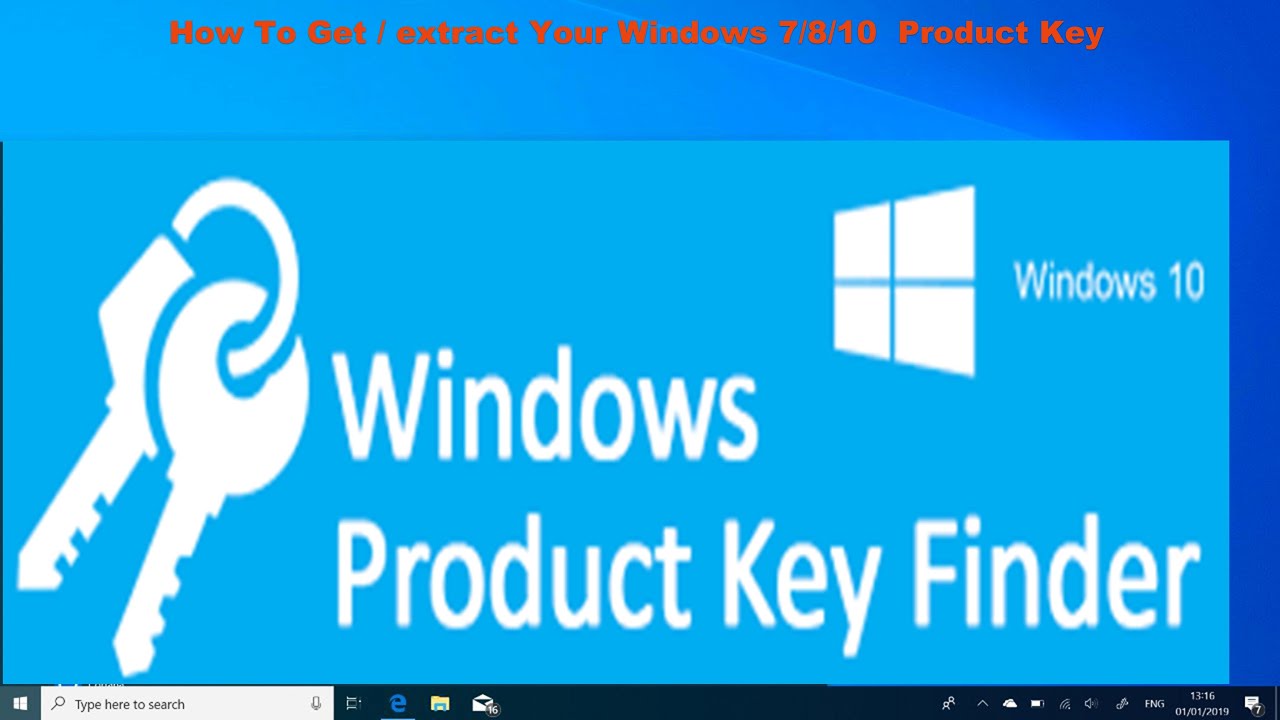 How To Get / Extract Your Windows 7/8/10 Product Key - Youtube