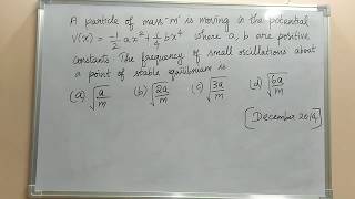 CSIR NET Physics - stability analysis problems - Tamil screenshot 2