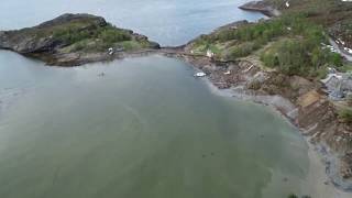 إنفصال الأرض و انزلاقها داخل البحر شمال النرويج 4-6-2020