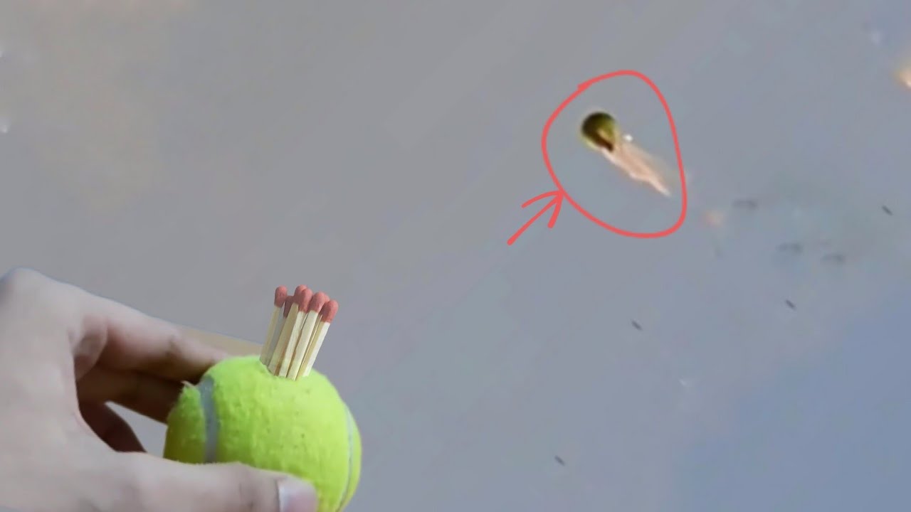 Matchsticks Powered Rocket Ball Experiment