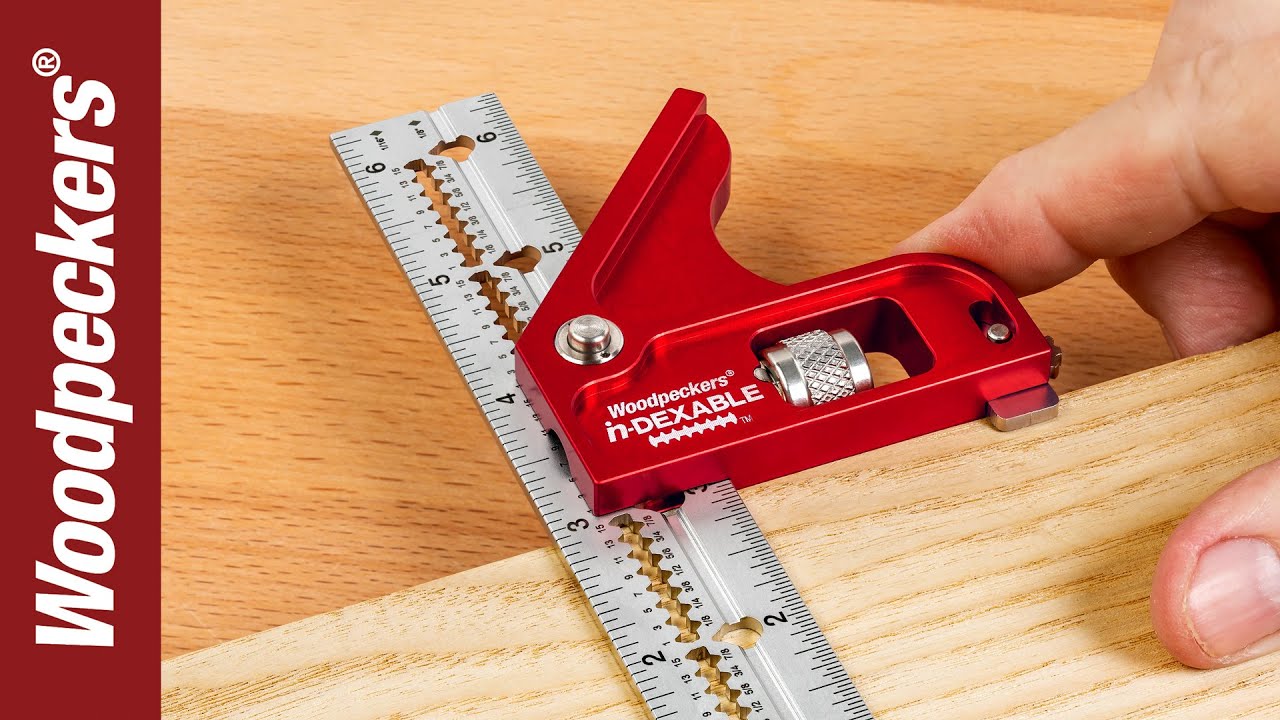 B-6in Mini Indexable Woodworkers Edge Ruler Precise Measuring ZURITI Combination and Double Square Woodworking Tools Angle Protractor woodworking tools square woodpecker combination square