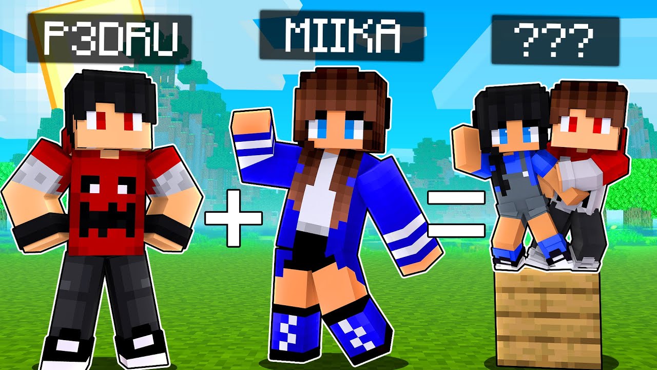 P3DRU e MIIKA tiveram BEBÊ GEMEOS no Minecraft
