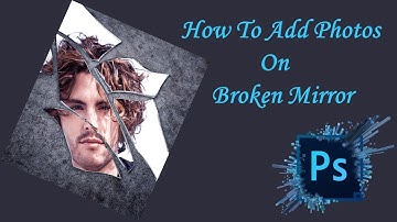 How to add photos on broken mirror| photoshop - Tamil - SuguRam