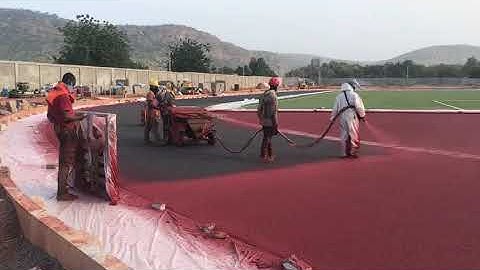 Athletic Track Construction | Spay-Coat Running Tracks | Synthetic Track laying | Stimteam.co.za
