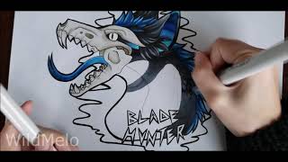 [Speedpaint] Blade Hunter || Alcohol Markers Commission