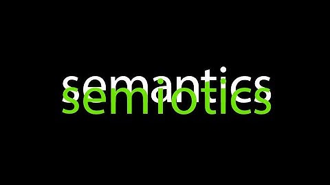 The Relationship Between Semiotics and Semantics in Creating a Visual Language