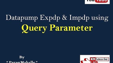 Query Parameter in Oracle Datapump #oracledatapump
