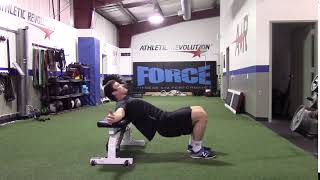 Shoulder's Elevated Glute Bridge
