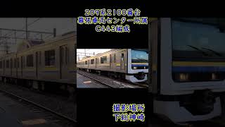 【プレハブ】209系2100番台C443編成（幕張車両センター所属）下総神崎駅発車