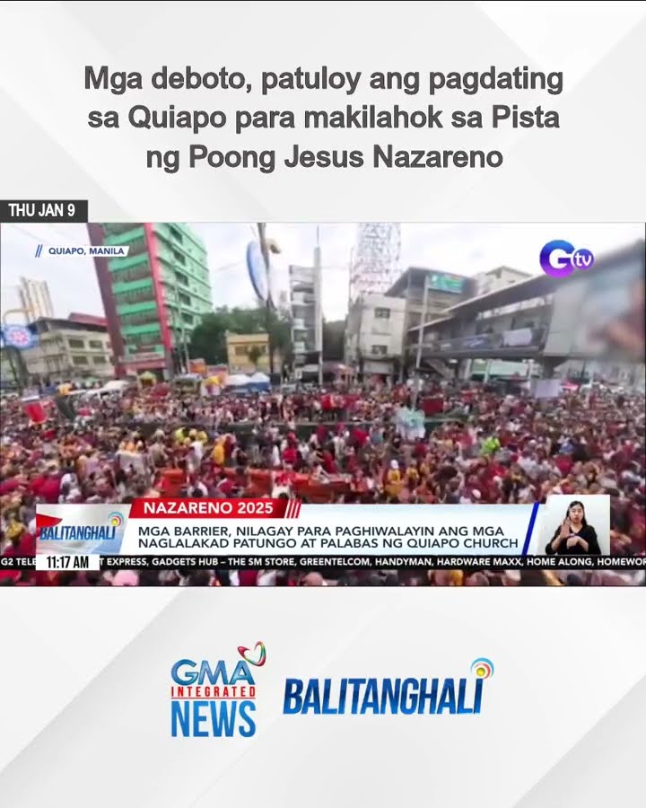 Mga deboto, patuloy ang pagdating sa Quiapo para makilahok sa Pista... | Balitanghali