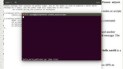 Catkin workspace for ros py