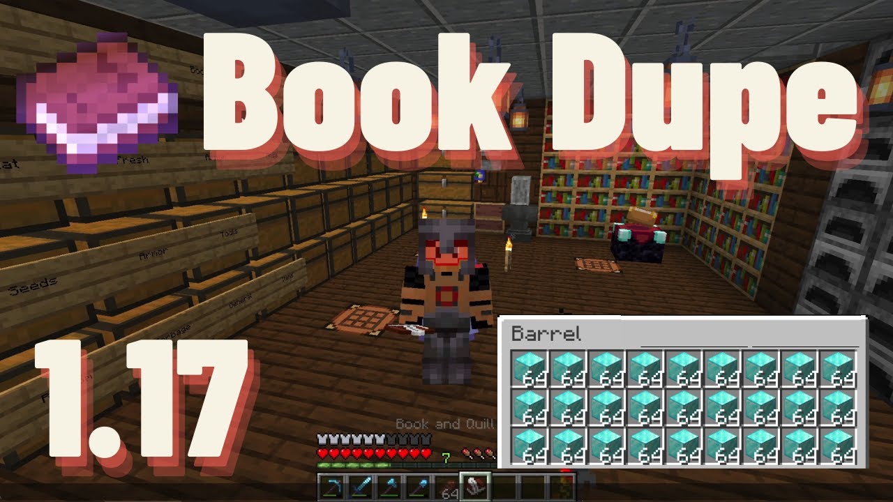 How to Dupe Items Using the Book Duplication Glitch in Minecraft 1.17