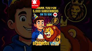 Thank You for 5,000 Subscribers! 🦁🔥 Road to 10K 🚀 #youtubeshorts