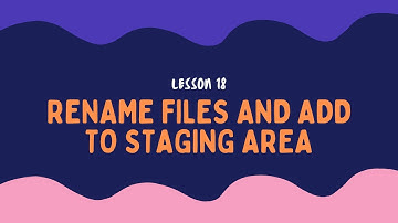 Rename files and add to staging area automatically (Hindi)