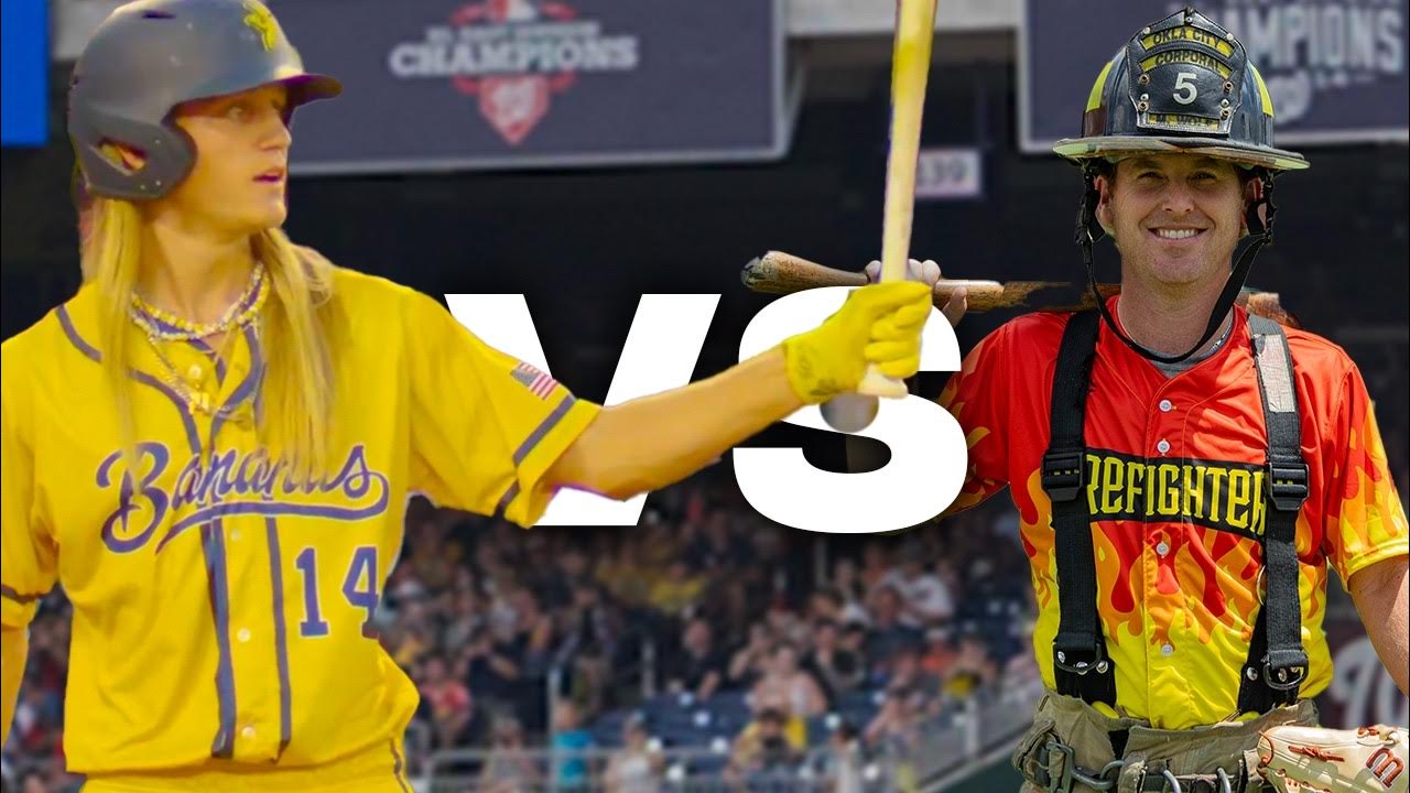 Worlds TALLEST Batter VS Trick Pitcher! YouTube