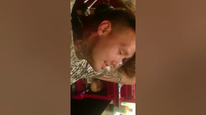 Joe Gauthier getting lip pierced ~ R.I.P. BROTHER.