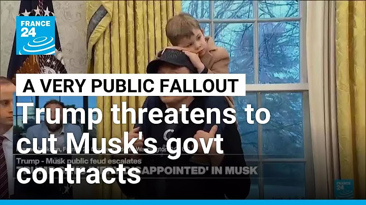Trump threatens to cut Musk’s government contracts as their public feud escalates • FRANCE 24