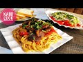 Спагетти с мясной подливой. Очень сытно и вкусно 🍝👍