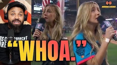 Ingrid Andress sings the worst national anthem ever at the Home Run Derby 2024