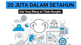 Cara menabung uang 20 juta dalam setahun
