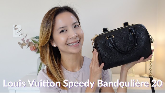 NEW Louis Vuitton Speedy Bandouliere 20 Monogram Empreinte Leather