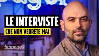 Roberto Saviano racconta il suo programma cancellato dalla Rai: 