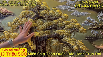 Tuyệt phẩm tranh đồng Cội Nguồn Quê Hương 1m2*2m3 khung gỗ sồi Nga - Giá tại xưởng