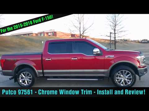 NEW WINDOW ACCENTS!! Ford F-150 Putco 97561 Chrome Trim Review!!