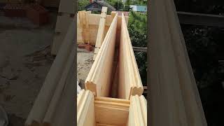 Деревянный дом из двойного бруса #теплыйдом #деревянныйдом #домиздвойного бруса