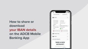 How to share and Download IBAN details on the ADCB Mobile Banking App