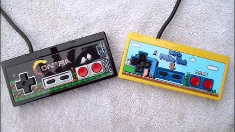 FOR SALE -  Custom Super Mario Bros.3 and Contra themed NES Nintendo controllers