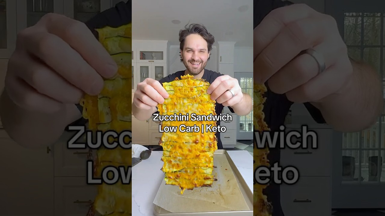 My favorite Zucchini Sandwich, low carb, keto, full of flavor and made in no time. #lowcarb #keto