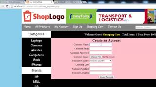 E Commerce Website in PHP & MySQL Part 32   Customer Registration