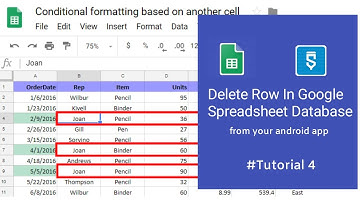 How to delete one full row in Google spreadsheet database from your Android app in sketchware