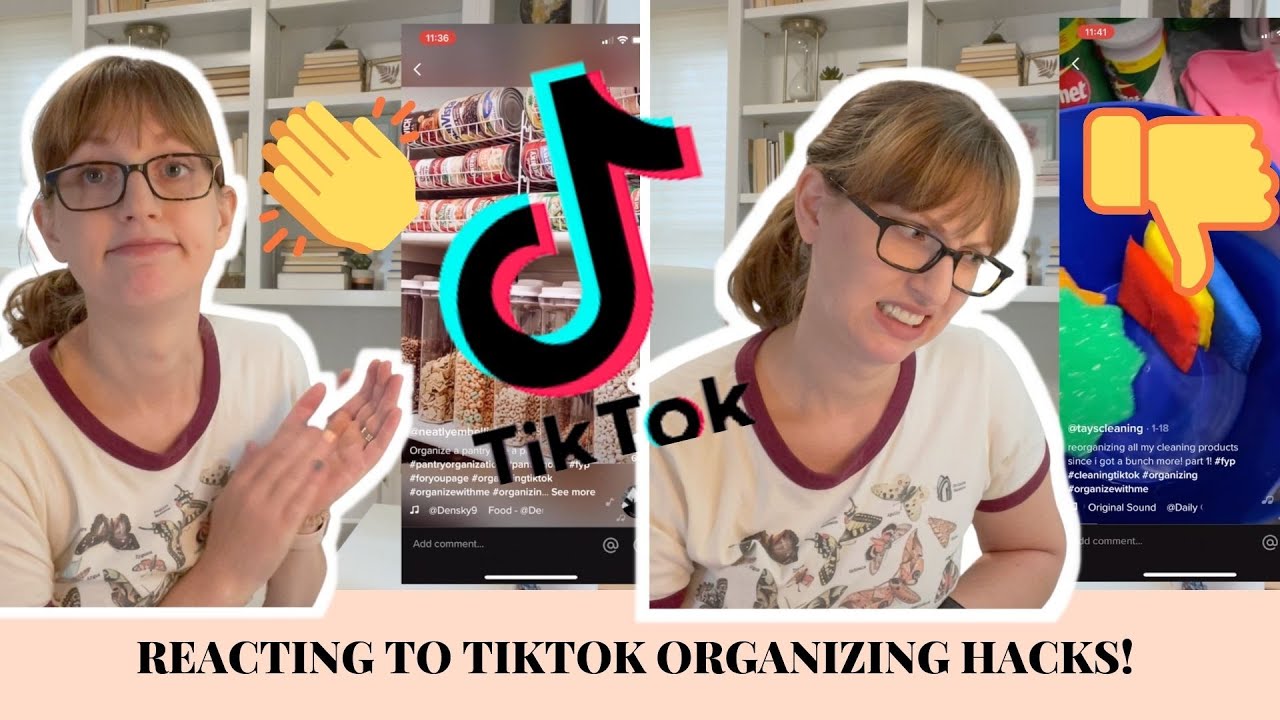 PROFESSIONAL ORGANIZER REACTS TO ORGANIZING TIK TOK HACKS, IDEAS, AND