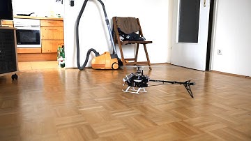 T-Rex 450 3GX first hover nearby crash , canon 5d mk2