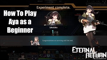 (Eternal Return: Black Survival) How to play Aya as a Beginner! (Gatling Gun) (Gameplay/commentary)
