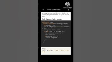 Java program to find factor of a given number #shortsvideo #youtubeshorts #javaprogramming #java