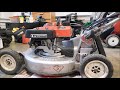 Honda HR214 lawnmower GXV120 engine piston rings replacement - Part 1