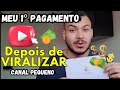 MOSTREI MEU PRIMEIRO PAGAMENTO do YOUTUBE DEPOIS DE VIRALIZAR UM VÍDEO - QUANTO GANHA UM YOUTUBER?
