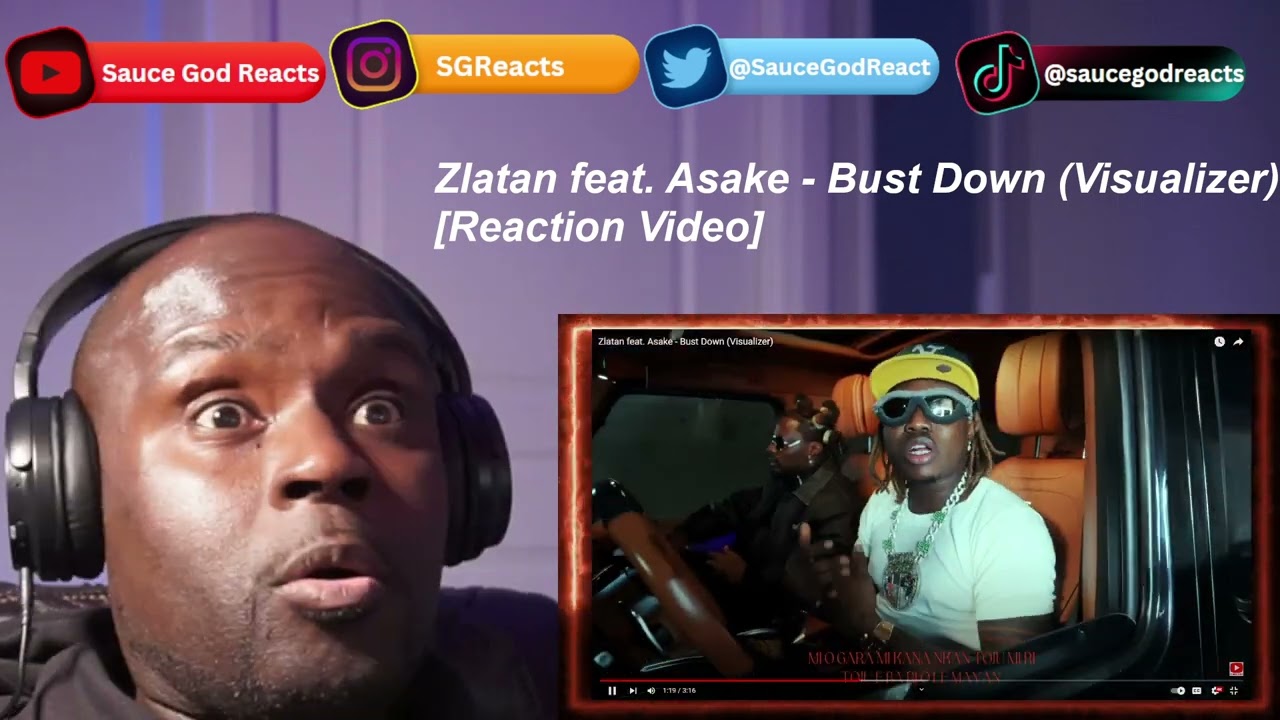 Zlatan feat. Asake - Bust Down (Visualizer) | REACTION