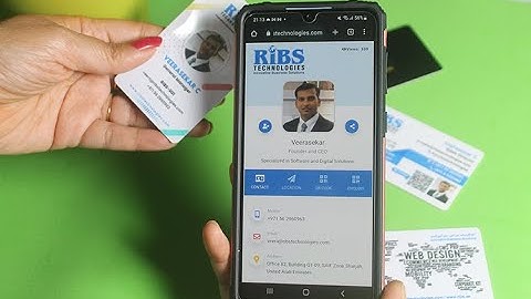 Tap and Share NFC Business Card  | Android Devices | RIBS vCard