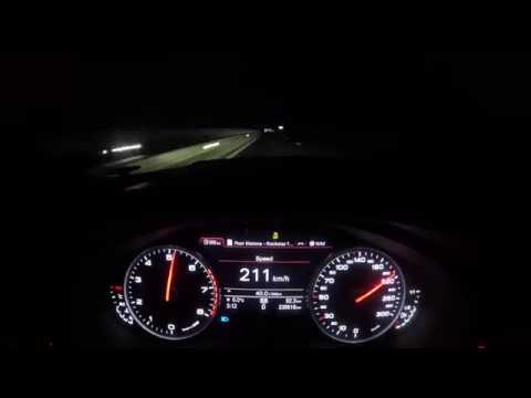 Audi A7 3.0TFSI Stage 2 APR Acceleration 0-262 km/h 4K