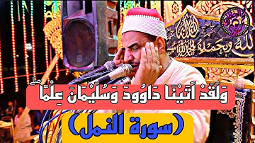 وَلَقَدْ آتَيْنَا دَاوُودَ وَسُلَيْمَانَ عِلْمًا ۖ 🖤.ما تيسر من (سورة النمل)#الشيخ_محمود_الحلفاوي