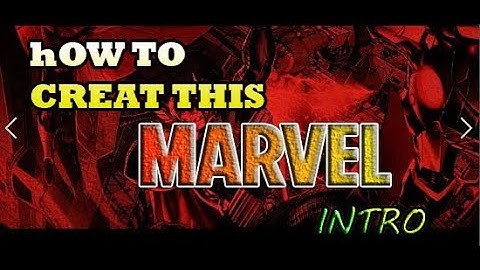 how to create MARVEL intro in filmora 9